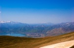 Nemrut'un zirvesinden Van Gölü ve Tatvan